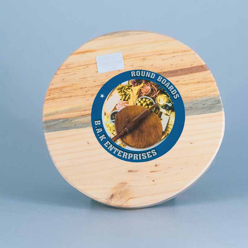 WOODEN CHAPPATHI BOARD ROUND (S)
